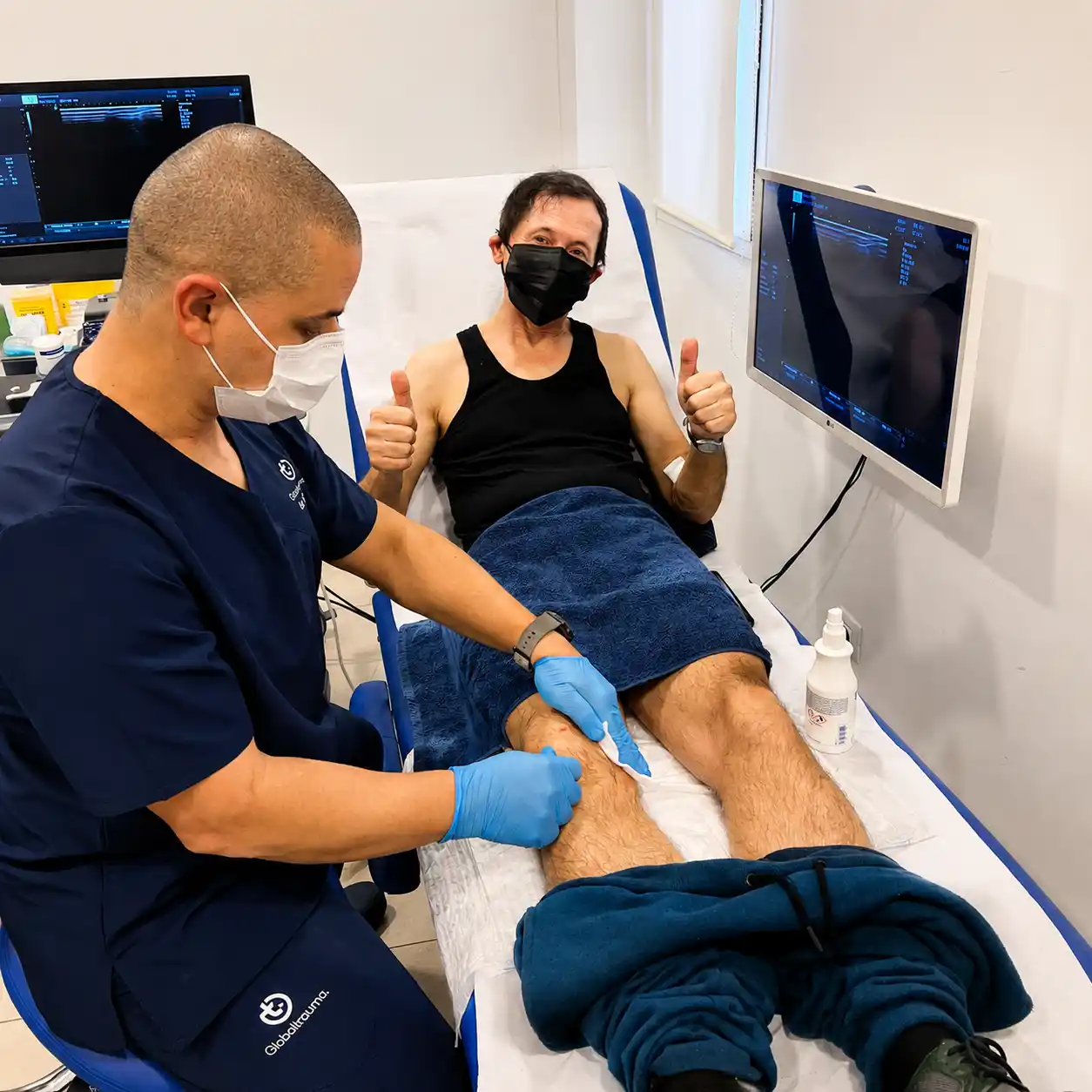 Bioestimulación con factores de crecimiento guiada por ecografía en Palma de Mallorca.