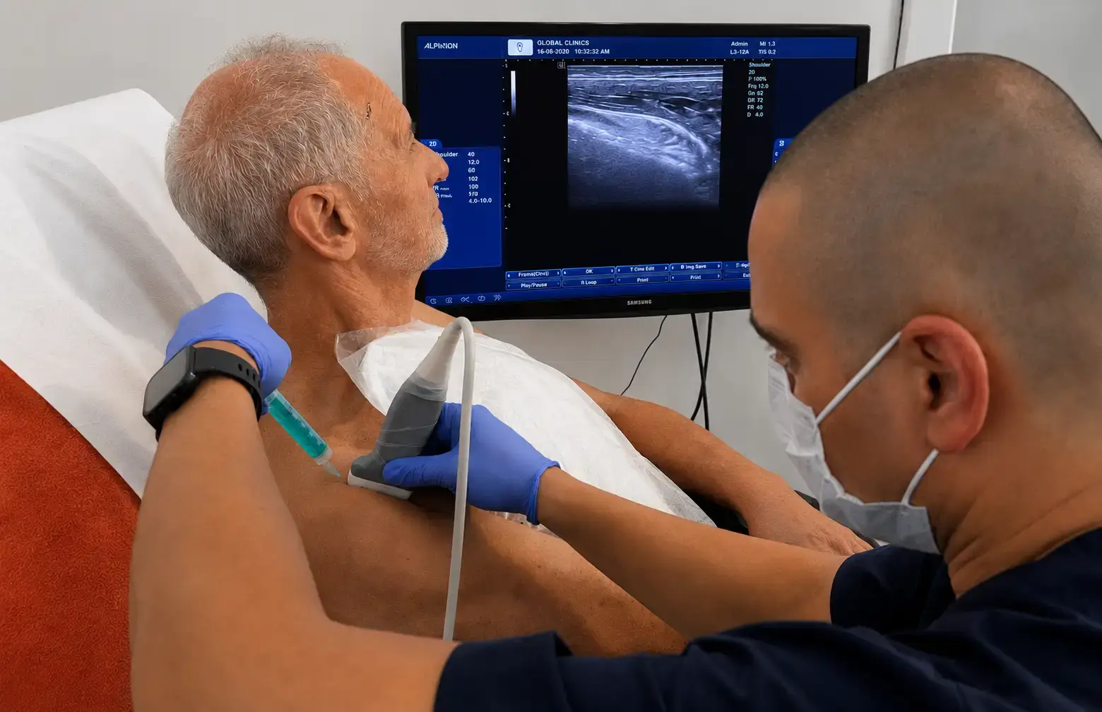 Terapias regenerativas guiadas por ecografía en Palma de Mallorca para el tratamiento de lesiones musculoesqueléticas en Global Clinics.